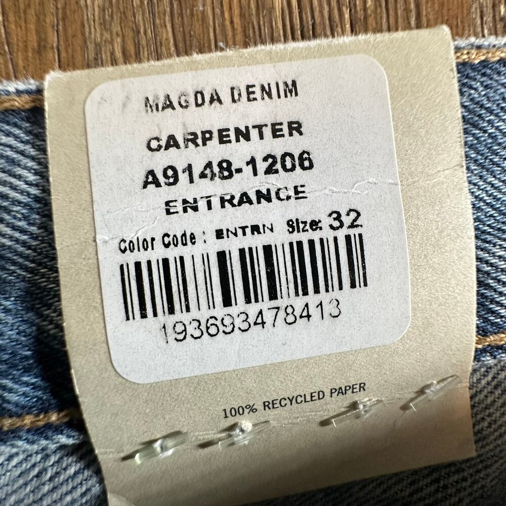 AGOLDE‎ JEANS WOMEN'S 32 LIGHT WASH CARPENTER STRAIGHT LEG NWT - Picture 5 of 9